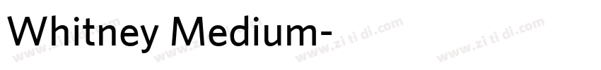 Whitney Medium字体转换 Whitney Medium字体转换